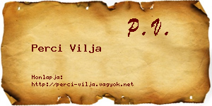 Perci Vilja névjegykártya